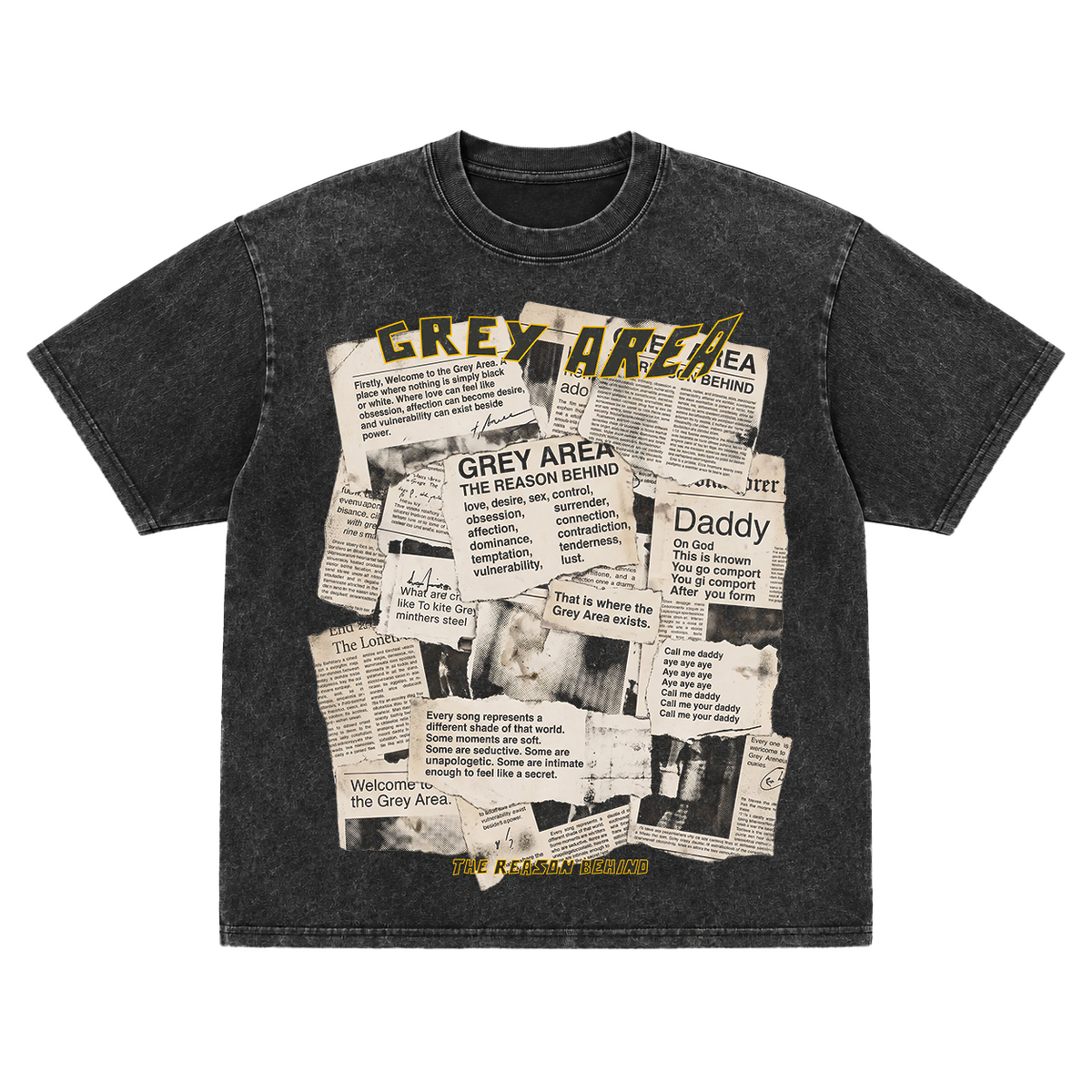 Grey Area T Shirt X 3XY